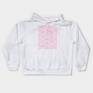 Pink female pattern design Kids Hoodie